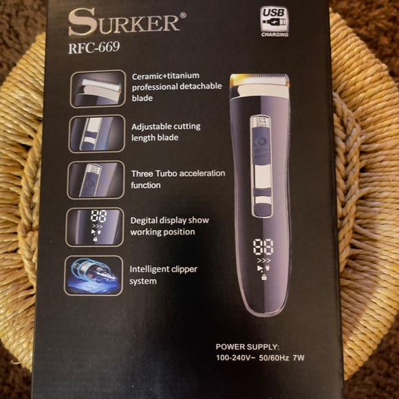 NEW😎SURKER PROFESSIONAL ELECTRIC HAIR , BEARD and MUSTACHE CLIPPER - Picture 2 of 5
